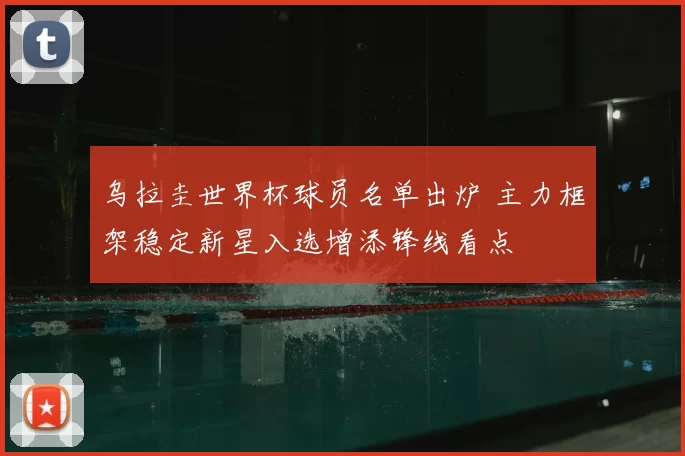 乌拉圭世界杯球员名单出炉 主力框架稳定新星入选增添锋线看点